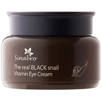 Витаминный крем для век с экстрактом чёрной улитки Sinabro The Real Black Snail Vitamin Eye Cream